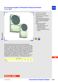 Thumbnail of document Data Sheet - 8225 Ex d enclosure system made of sheet steel